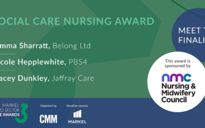 Tracey shortlisted for a Social Care award by NMC